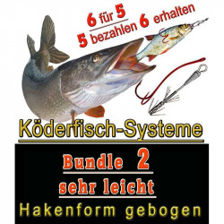 copy of Bavaria Köderfisch Systeme BUNDLE 1 sehr leicht Hakenform gerade