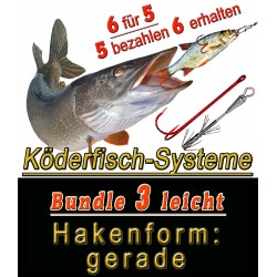copy of copy of Bavaria Köderfisch Systeme BUNDLE 1 sehr leicht Hakenform gerade