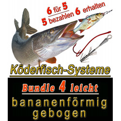 copy of copy of copy of Bavaria Köderfisch Systeme BUNDLE 1 sehr leicht Hakenform gerade