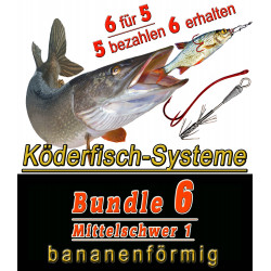 copy of copy of copy of copy of Bavaria Köderfisch Systeme BUNDLE 1 sehr leicht Hakenform gerade