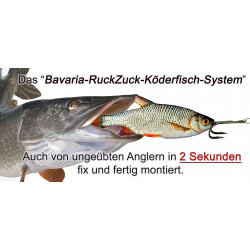 Bavaria Köderfisch Systeme BUNDLE 1 sehr leicht Hakenform gerade másolata