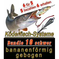copy of copy of Bavaria Köderfisch Systeme BUNDLE 1 sehr leicht Hakenform gerade